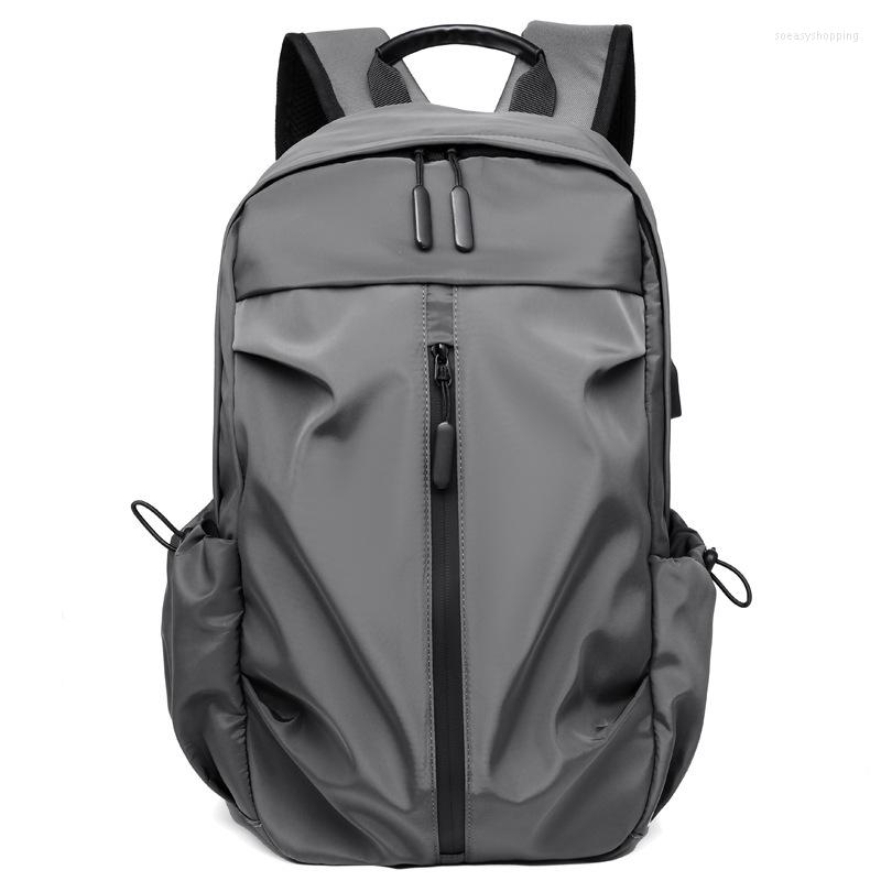 

Backpack Travel Laptop Computer Mens Fashion College Bookbag Business Casual With Usb Port For Teenage School Bags, Black