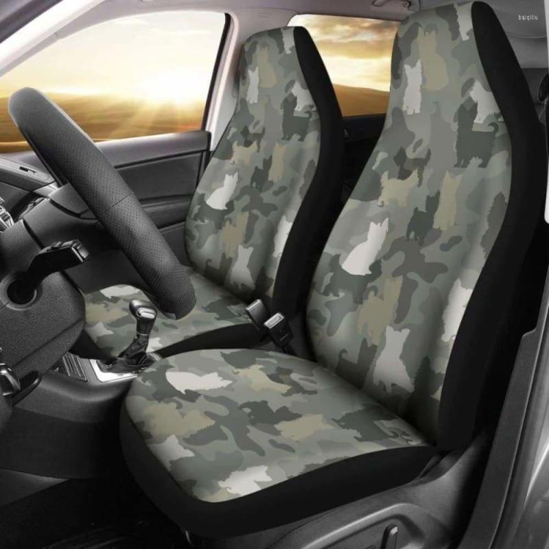 

Car Seat Covers Yorkshire Terrier Camo Pack Of 2 Universal Front Protective Cover
