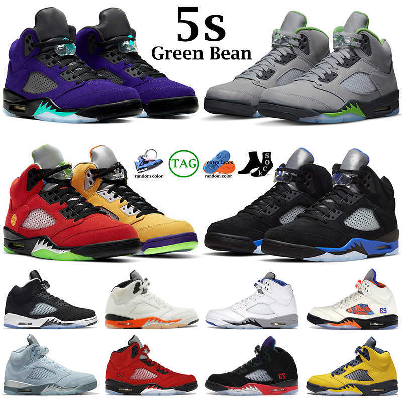 

Basketball Shoes Sports Sneakers Green Bean Racer Blue Raging Red For Men 5S 5 Jumpman What The Stealth 2.0 Shattered Backboard Michigan