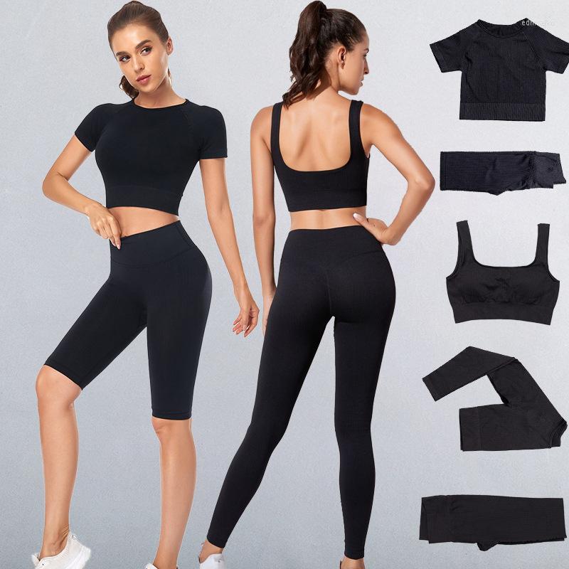 

Active Sets Seamless Yoga Set Women Gym Wear Clothes Fitness Sportswear Suits Shorts Underwear Tracksuits Leggings Sports Bra Tops, Brown bstyle 2pcs