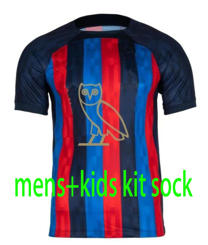 

Raphinha Lewandowski Drake's OVO Sound soccer jersey KESSIE PEDRI FERRAN bArcElOnAs 22 23 Camisetas de ANSU FATI long sleeve 3rd 2022 2023 kit shirt men kids Kounde, Black