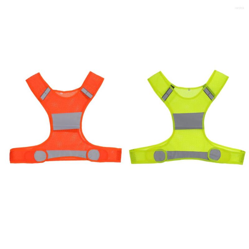 

Motorcycle Apparel Adjustable Safety High Visibility Reflective Vest Jacket Outdoor Night Running