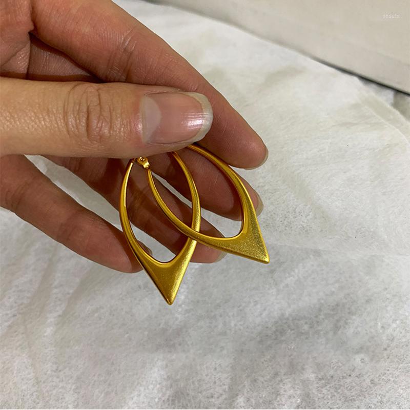 

Hoop Earrings WTLTC Steampunk Metal Oval For Women Punk Stylish Geometric Big Hoops Minimalist Femme Jewelry Wholesale