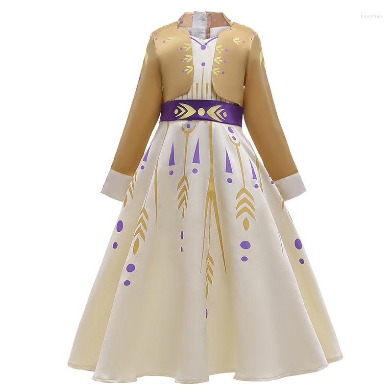

Girl Dresses Girls Princess Dress Christmas Satin Clothes Printed Cloak Tassel Bow Formal Birthday Theme Wedding Party, P0172-blue-pants