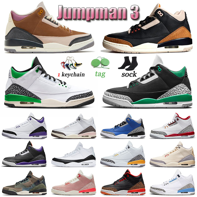 

Classic 3 3s III Basketballs Shoes Men Athletic Shoe Winterized Archaeo Brown Dark Iris Trainers Sneakers Fire Red Women Desert Elephant Sneakers Jumpman Sports, # 36-47 dark iris