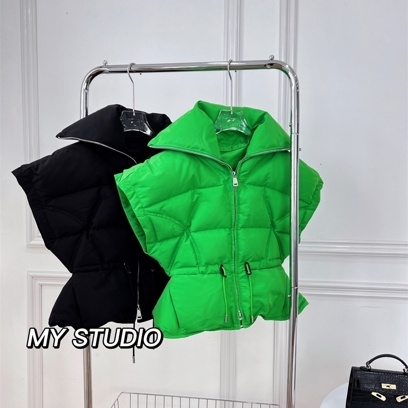 

Womens Down Parkas womens fashion high quality long sleeve large lapel zipper waist down jacket 1015 221113
