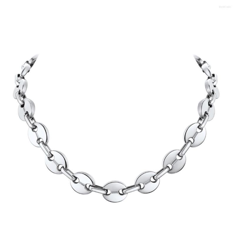 

Chains Gift Novelty Gold Choker Chain For Women 18k Plated Coffee Bean Bead Coin 14 In Boho Layered Necklaces CP484