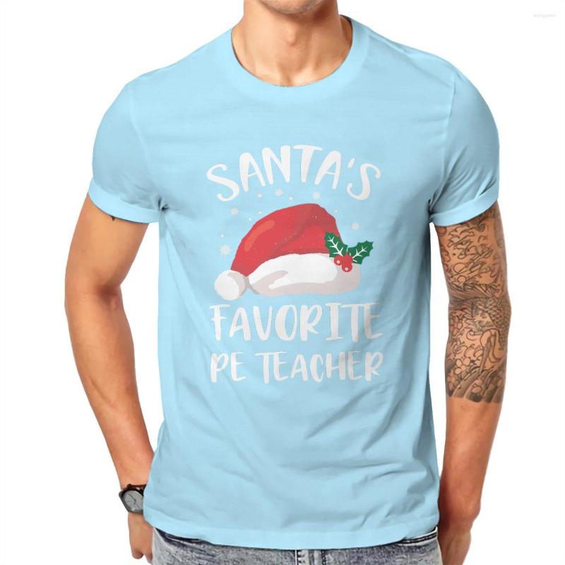 

Men' T Shirts Wholesale Summer Santa' Favorite Pe Teacher US Size O-neck Harajuku High Street Sleeve Streetwear 16, Black