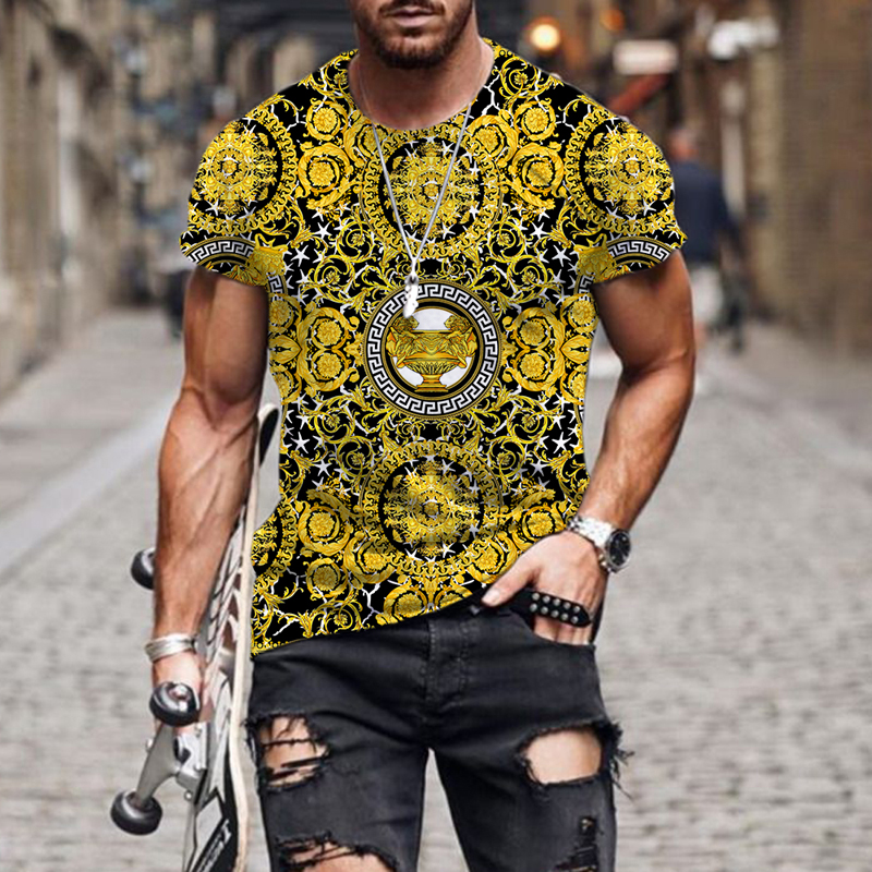 

New 3D Print Causal Clothing High end luxury pattern Fashion Men Women T-shirt Plus Size Size -7XL 006, Color of picture
