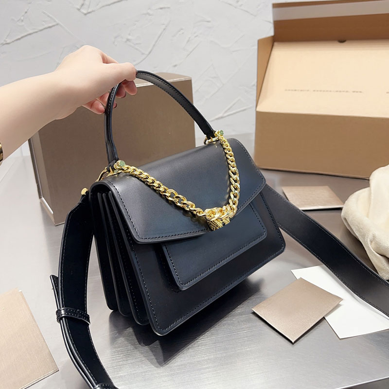 

20cm Snakehead Crossbody Shoulder Bag Solid Color Handbags Purse Interior Compartment Pocket Genuine Leather Removable Strap Inside Fashion Letters Brand Wallet