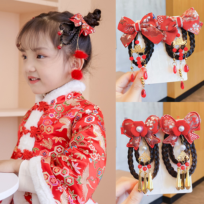 

Girls Christmas lace ribbon Hair Accessories Hairclips Bb Clip Barrettes Clips Headbands For Kids Bow Hairpin Ornaments Headdress Baby Hair Ribbons TS-001, Customize