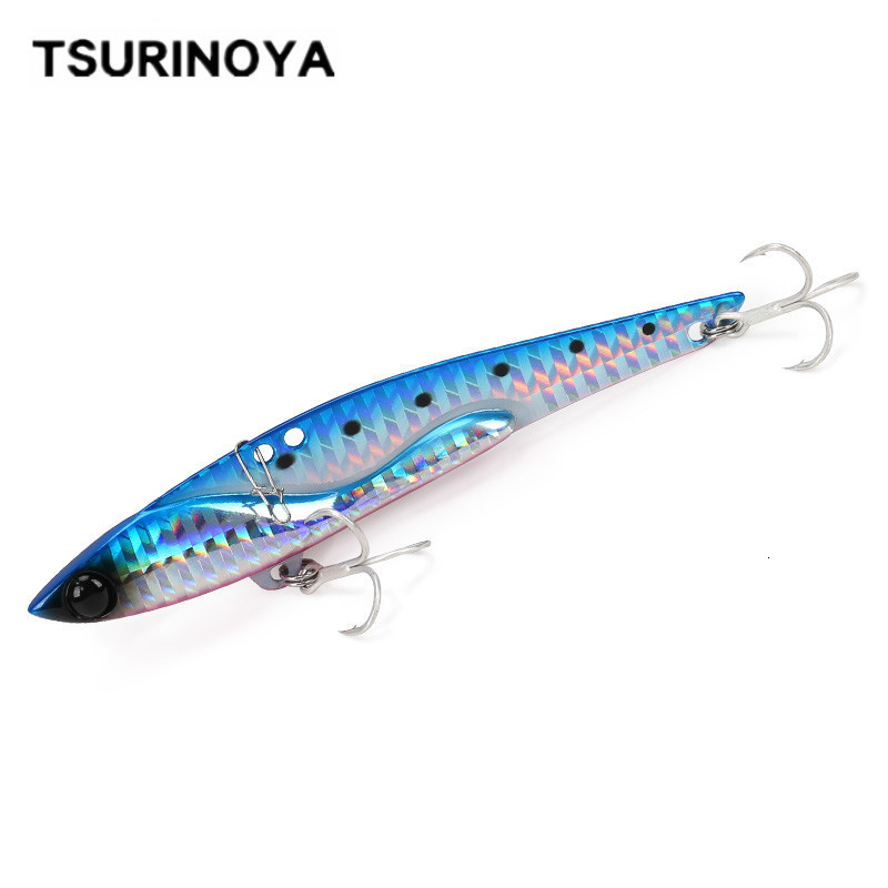 

Baits Lures TSURINOYA DW38-C Metal VIB Fishing 105mm 35g 3D Eyes Bass Artificial Hard Bait Long Cast Tackle with Treble Hooks 221111
