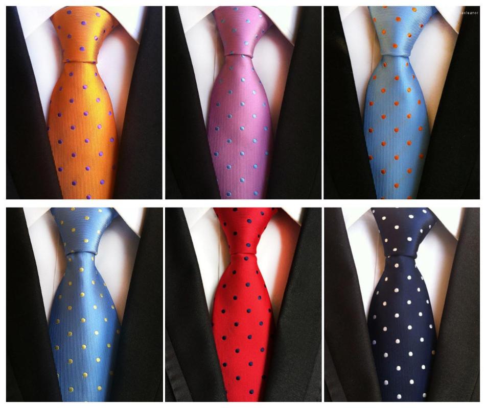 

Bow Ties Fashion Explosion Quality High Polyester Silk Polka Dot Tie Men's Business Unique Design Formal Occasions