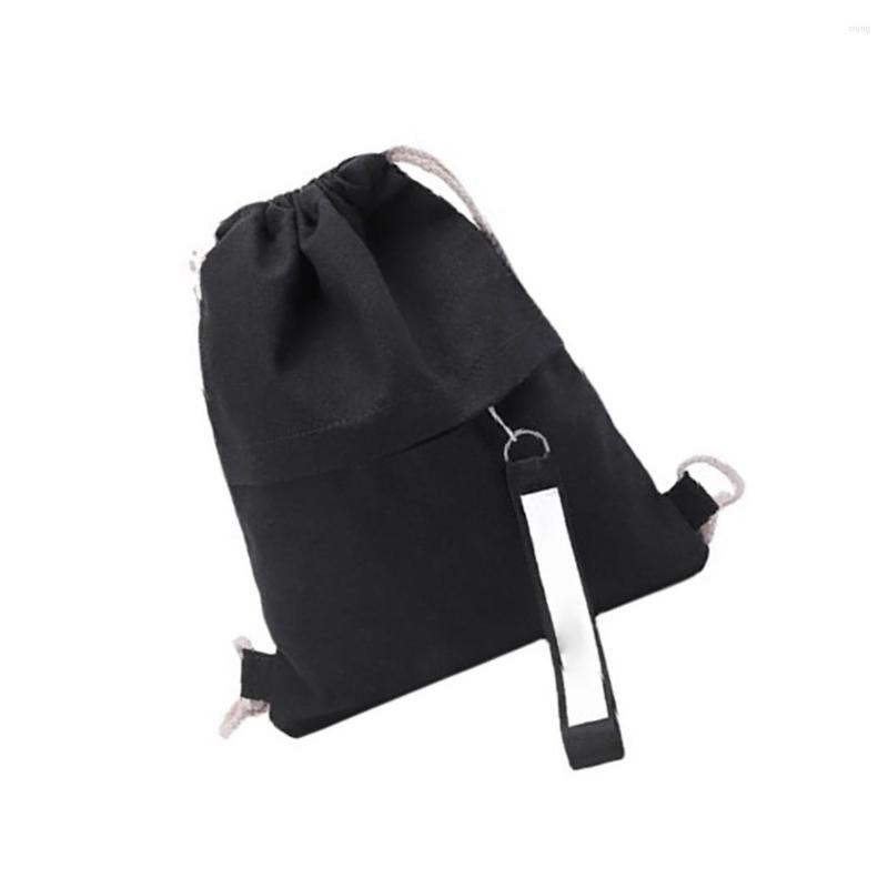 

Backpack Drawstring Bag Travelling Supplies Sturdy Simple Design Canvas Sack Sports Equipment With Zipper Day Packs Red, Picture shown