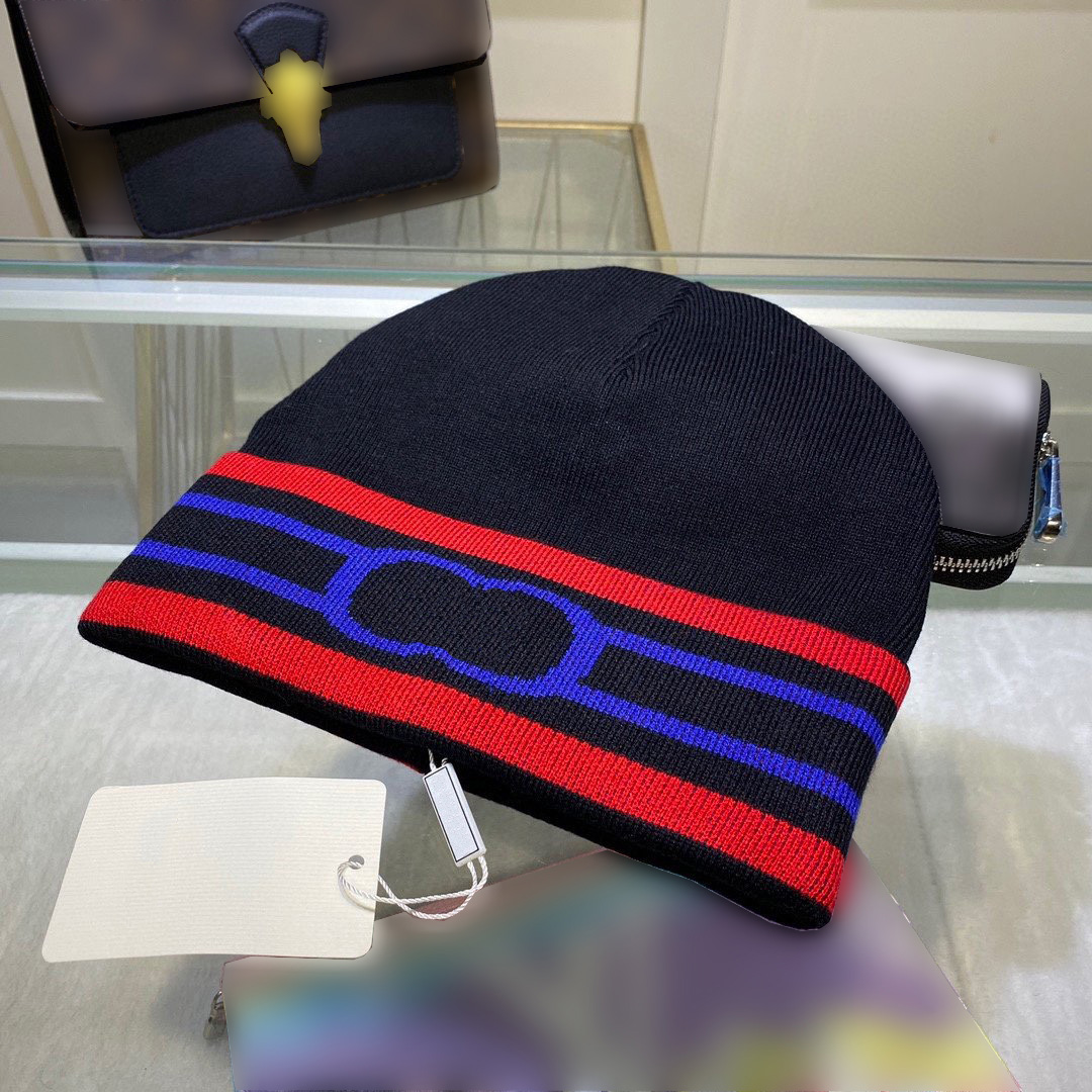 

Luxury designer beanie Hairband Decoration Knitted hat for men women beanies autumn and winter Cashmere wool hat Warm fashion Simple generous very nice, No.4