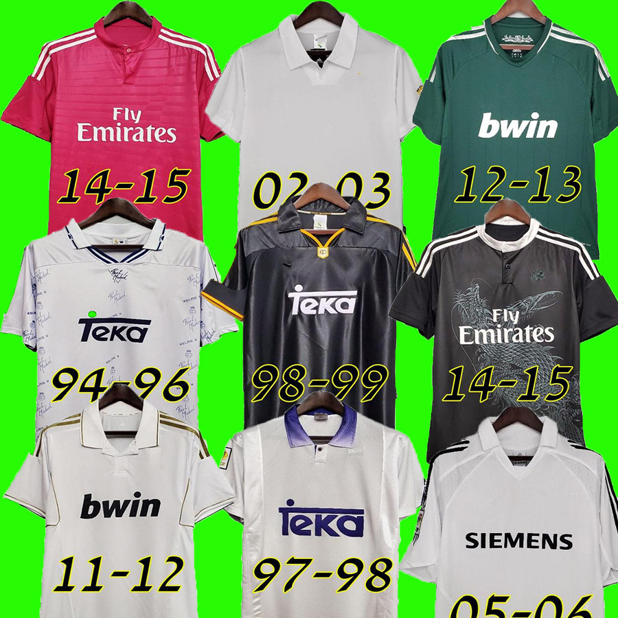 

Retro Madrid Soccer Jersey 94 96 97 98 99 Football shirts Sergio Ramos 01 02 03 04 RONALDO ZIDANE Beckham 05 06 RAUL Robinho 07 08 09 10 vintage Real BECKHAM 14 15 16 10 11 12, 04-05