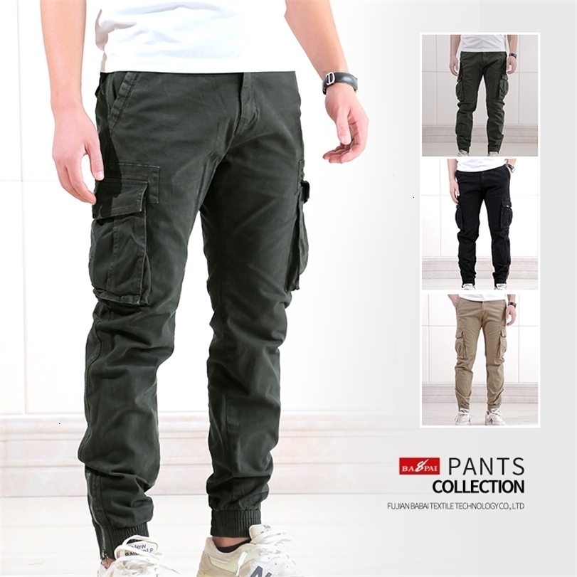 

Mens Pants BAPAI Fashion Cargo Work Outdoor Wearresistant Mountaineering Trousers Clothes 221113, Khaki