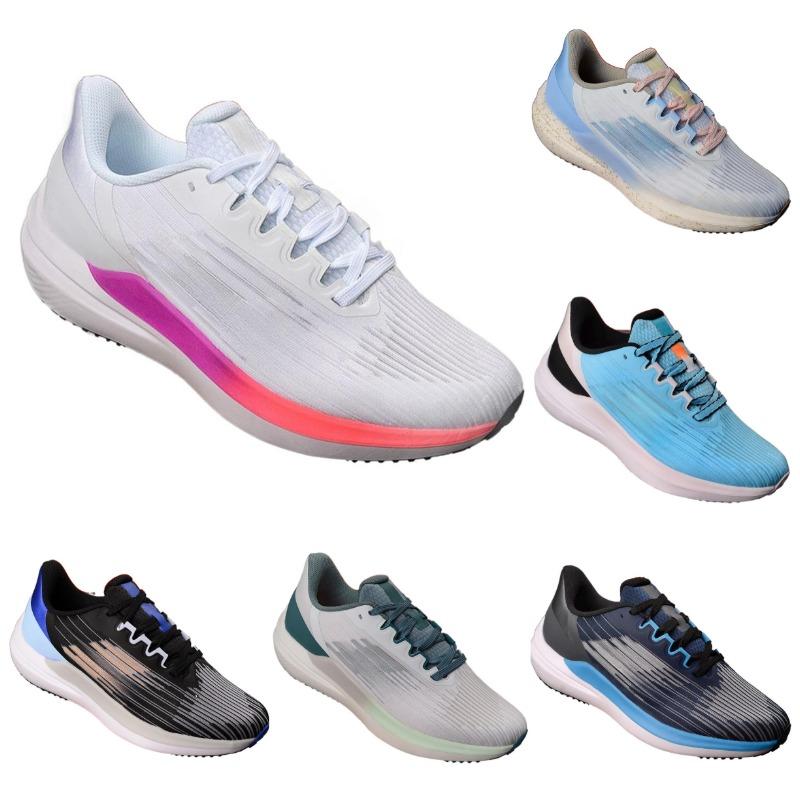

Running Shoes W9 Sneakers Sports Shoe Black White Gray Blue Red Design Wearable Lightweight Leather Zoom Winflo 9 Men Women And Breathable 2105, Men us7=eur40