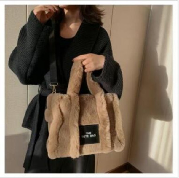 

Woman THE TOTE BAGS Plush bag large capacity messenger bag portable autumn winter commuting Fashion Shopping Satchels Luxury designer purses handbag wallet totes, Bubble bag