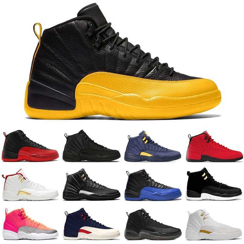 

2021 12s Jumpman Basketball Shoes 12 University Gold Reverse Flu Game Dark Concord Bulls Wolf Grey mens trainers sports sneakers, #1 university gold