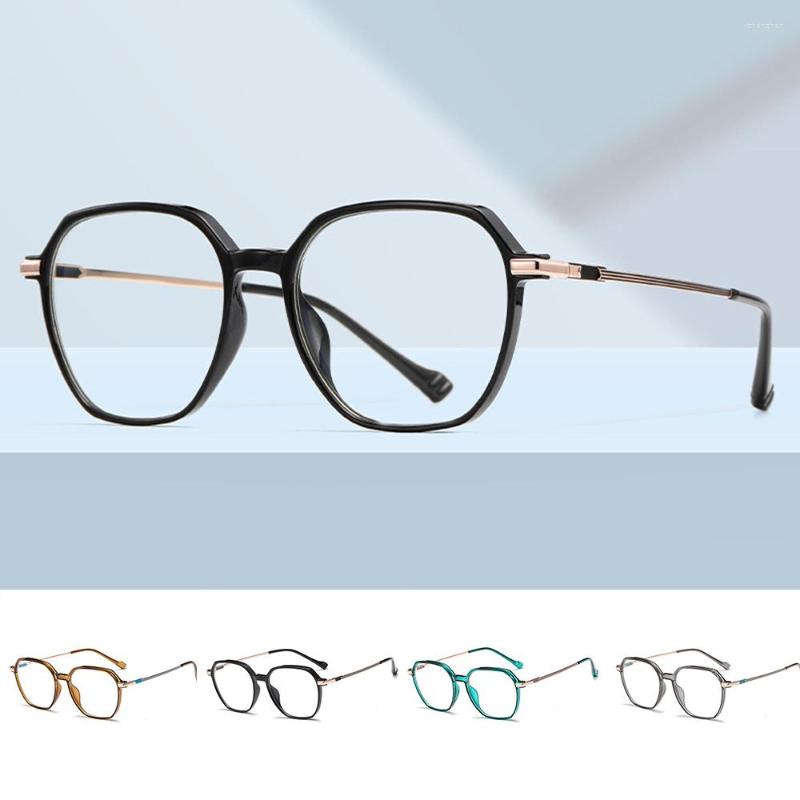 

Sunglasses Simply Stylish Anti Blue Light Glasses With Ultra-Light Frame And Metal Temple Reduce Eye Fatigue Clear Flat Lens FS99