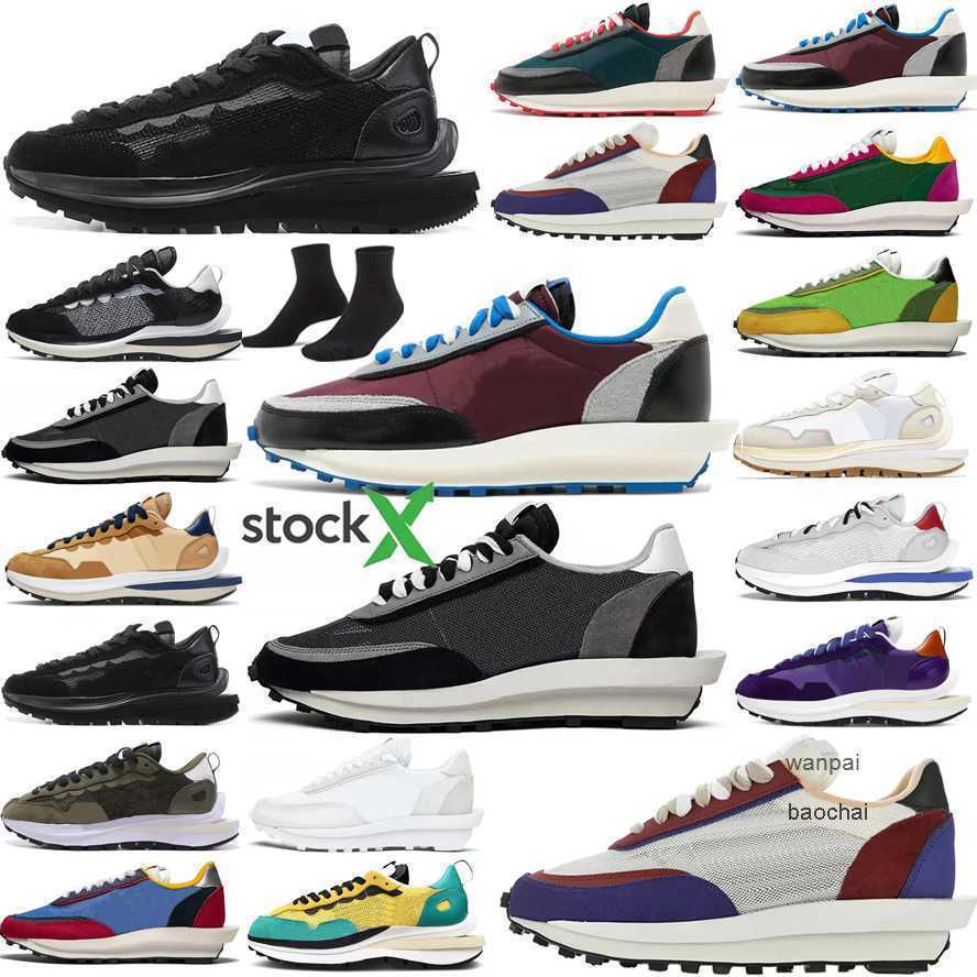 

2023 Lows Men vaporwaffle shoes fragment Undercover LDWaffle 2.0 Black White Nylon Royal Fuchsia Sail Gum Obsidian Cool Grey Net Orange, Box