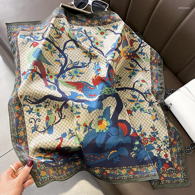 

Scarves Medium Square Silk Neckerchief Necktie Fashion Print Womens Bandana Scarf Wraps 26"x26"