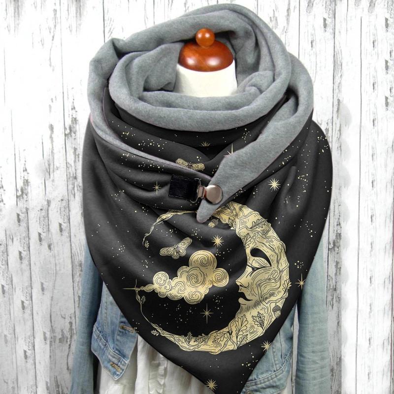 

Scarves Shawl Wraps For Women Dressy Casual Warm Shawls Printing Wrap Fashion Button Soft Scarf Colorful Knitted