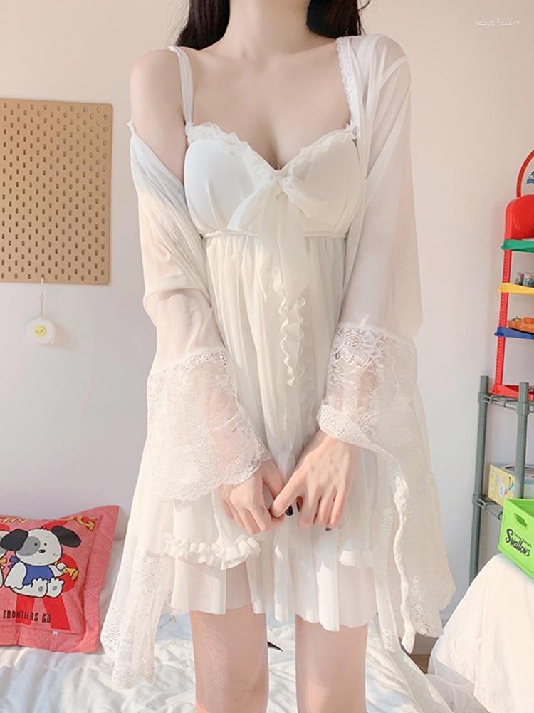 

Casual Dresses Women Dress 2022 Chiffon Lace Sling Two Piece Set Sexy Fashion Suit Clothes Party Vestidos For, Two-piece suit