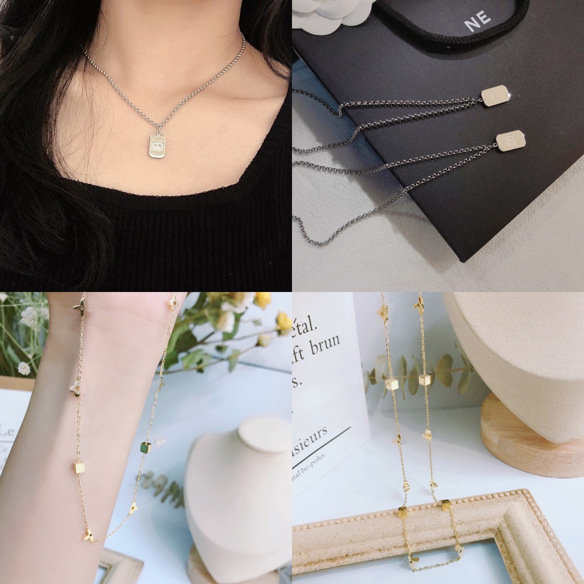 

Luxury Jewelry Necklaces Exquisite Charm Gold Plated Necklace Designer Jewelry Classic Premium Brand Long Chains Fashion Women Style Selected Couple Gift
