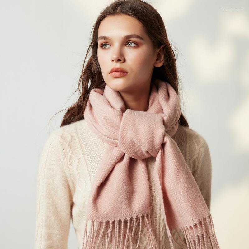 

Scarves Women Spring Autumn Warm Wool Blend Ladies Tassel Winter Scarf Wraps Female Casual Shawl 2022