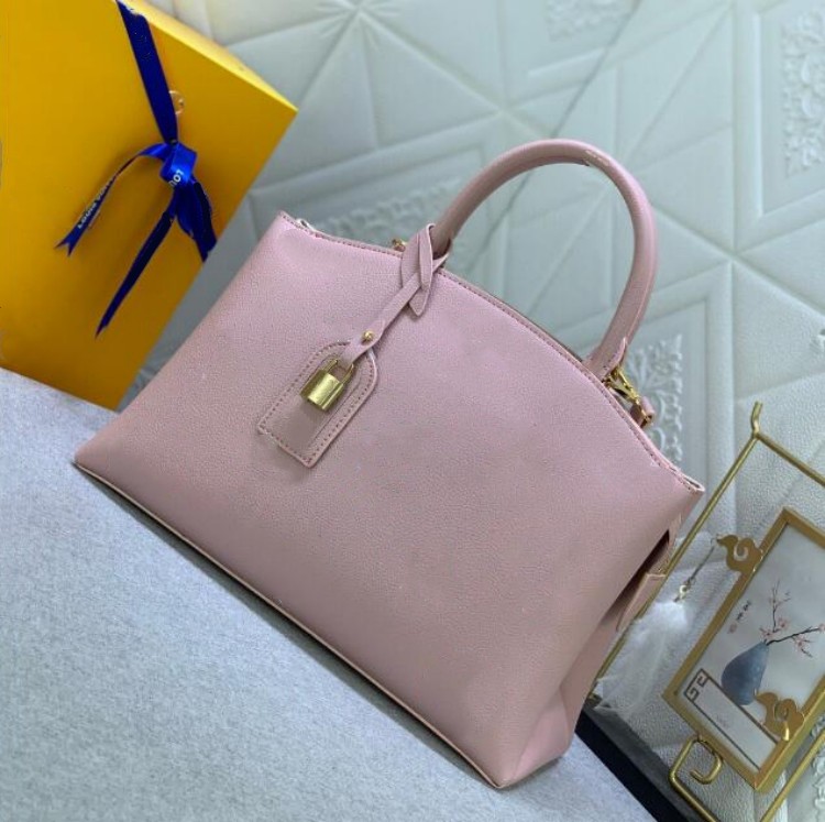 

Women Handbag Classic Style Fashion Womens Shoulder Bags Lady Totes Handbags 34CM Pillow Tote With Strap Dust Bag, Pink