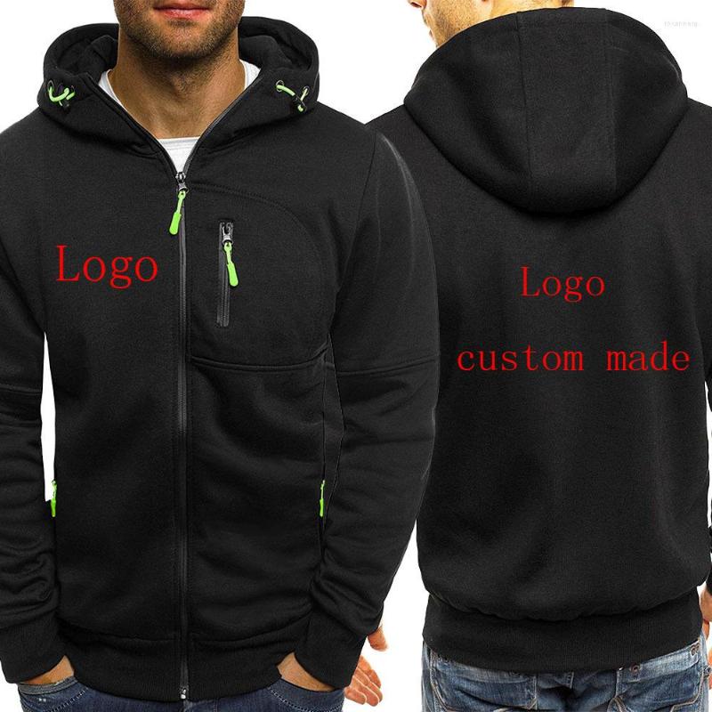 

Men's Hoodies Logo Custom Made Sweatshirts Zipper Hoodie Men Sweatshirt Solid Color Man Hoody For Male