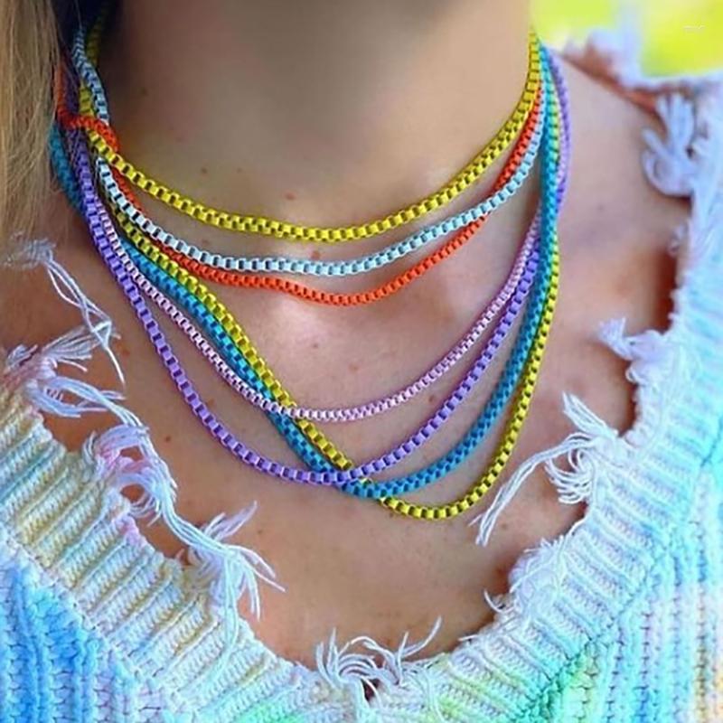 

Pendant Necklaces Ethnic Handmade Weave Chain Choker For Women 10 Color Link Statement Necklace Party Jewelry 2022 Collares