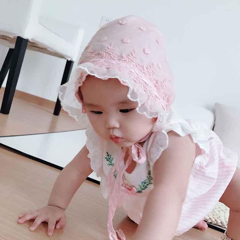 

Hats Born Summer Lace Flower Sun Hat Toddlers Baby Girls Kids Spring Soft Bonnet Pography Props For Accessories