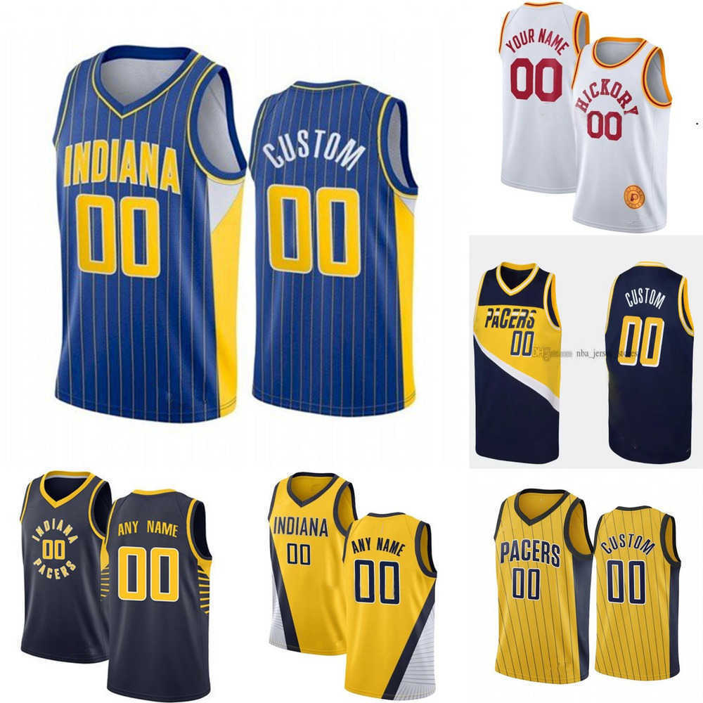 

Basketball Jersey Indiana''Pacers''Custom Mens Womens Youth 00 Bennedict Mathurin 23 Aaron Nesmith 88 Goga Bitadze 2 Andrew Nembhard 8 Trevelin Queen, Color