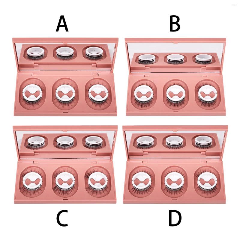 

False Eyelashes Reusable Self-Adhesive Fake Eye Lashes Slender Long Natural Women