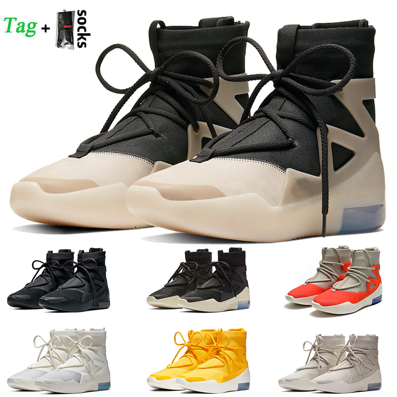 Athletic Sport Basketball Shoes Fears Off God x 1 String The Question Oatmeal Sail Triple Black Frosted Spruce Orange Pulse Light Bone Women Mens Trainers Sneakers