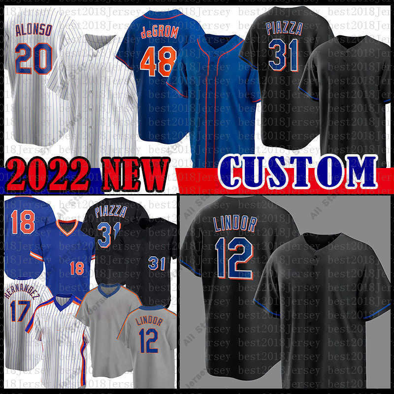 

Baseball Jerseys 20 Pete Alonso New 2022 Custom Baseball Jersey Darryl Strawberry Mike Piazza Jacob deGrom Syndergaard Conforto Hernandez Cespedes, 2022 mens(daduhui)