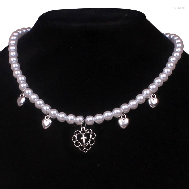 

Chains Goth Vintage Butterfly Grunge Pearl Necklace Trending Products Heart Cross Necklaces Collares Para Mujer Jewelry For Women