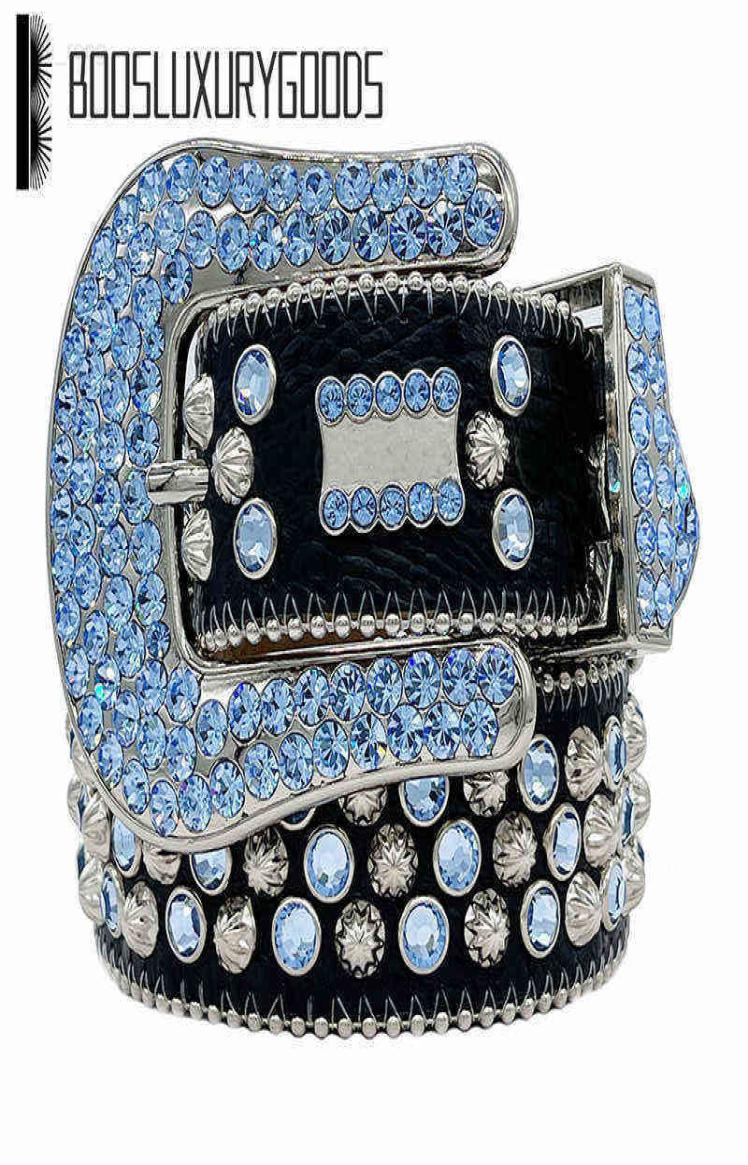 

2022 Designer Bb Belt Simon Belts for Men Women Shiny diamond belt Black on Black Blue white multicolour 2251 ruirong3592446, Yellow