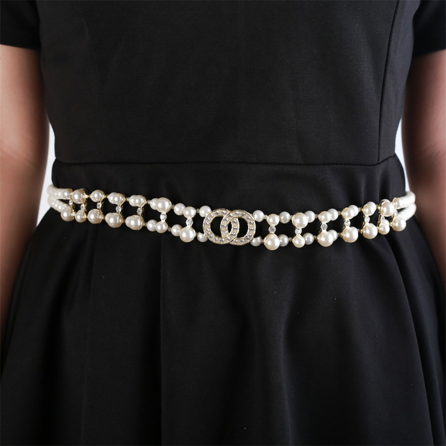 

Luxury C Chain Belt Luxury Brand Jewelry Link Belt Lady Designer Womens Chain Belts Diamonds Spot Paint Fashion Brand C Suit Dress Jeans, Image