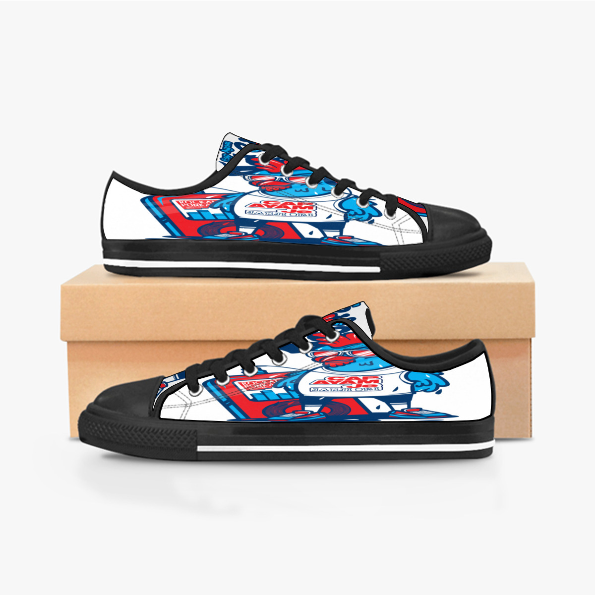 

Custom shoes Classic Canvas Low cut Skateboard casual triple black Accept customization UV printing low mens womens sports sneakers Breathable color 37, Notice