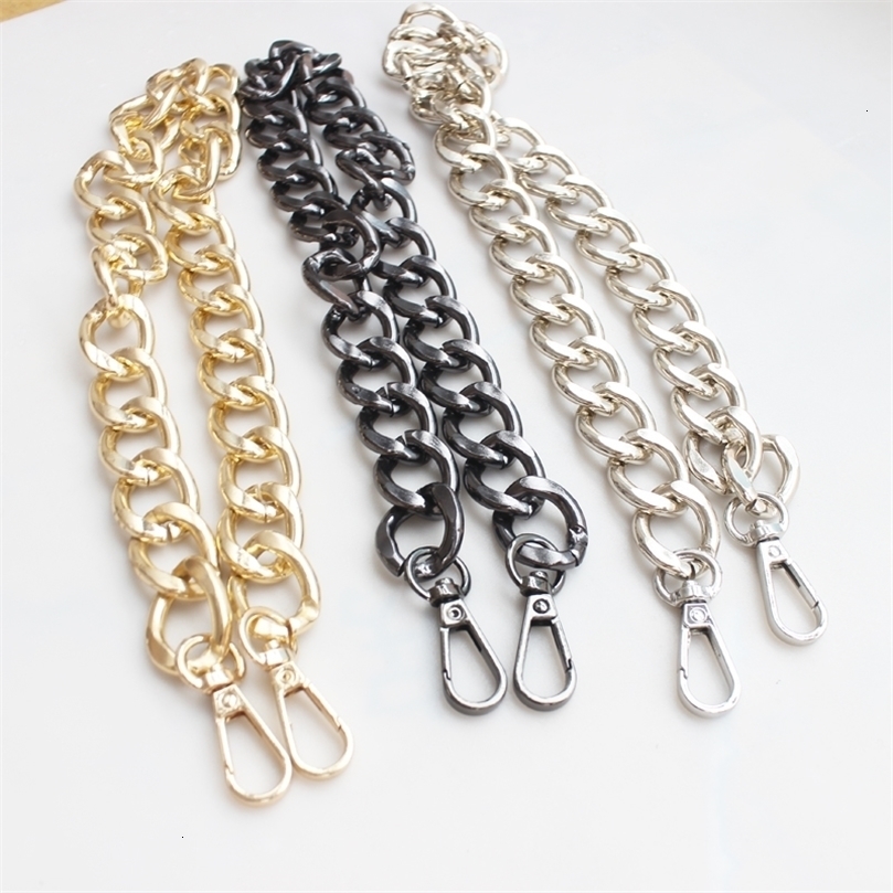 

Bag Parts Accessories 20304060100cm 195mm width Thick Aluminum Chain Replacement Purse Shoulder Crossbody Strap for Cluth Handbag 221114