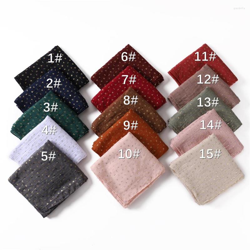 

Scarves Women Summer Scarfs Large Long Lightweight Cotton Linen Beach Gauze Head Shawl Wraps Solid Color Wrinkle Scarf Cape Multi Colors