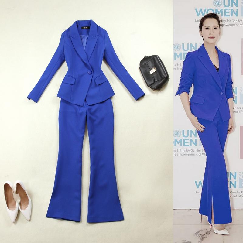 

Women' Two Piece Pants Women Pant Suits Suit Dress Notch Lapel Women' Jacket Blazer Set For