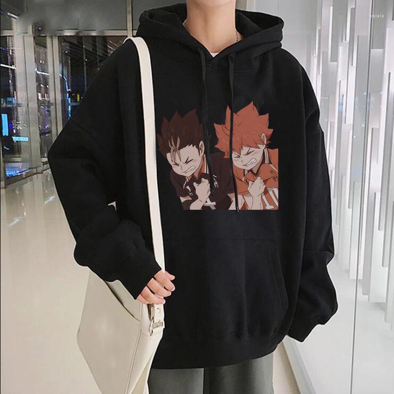 

Men' Hoodies Kawaii Anime Cartoon Haikyuu Sweatshirts Women Men Unisex Pullovers Printed Long Sleeves Oversized Winter Clothes, Yellow