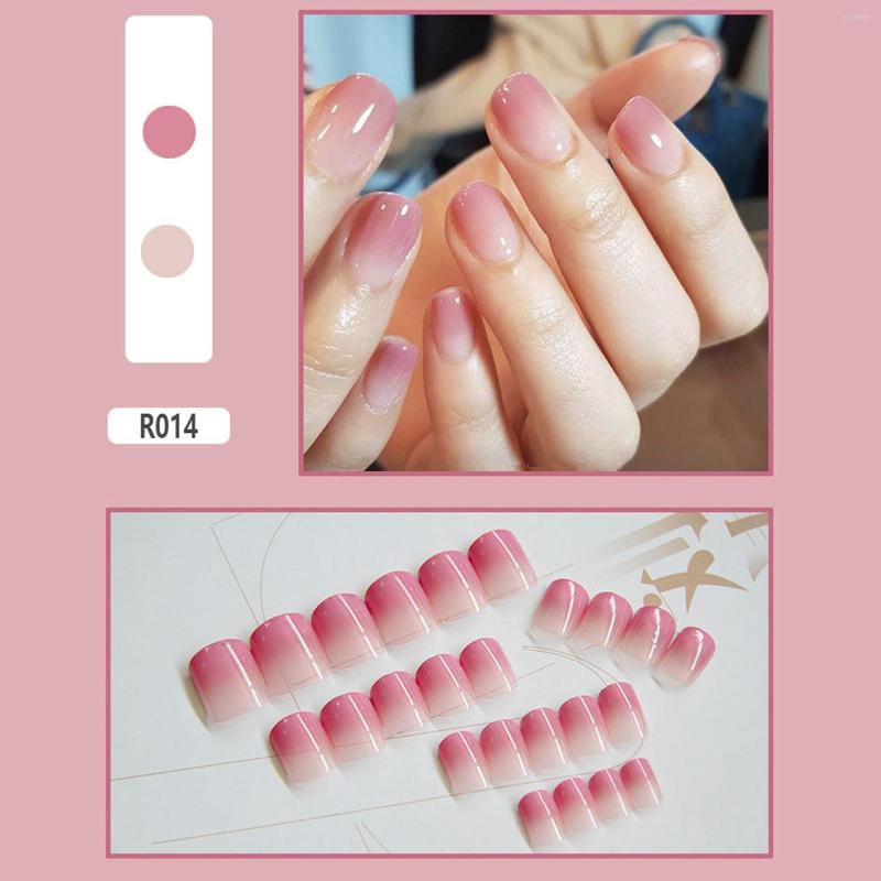 

False Nails 24Pcs Self-adhesive Waterproof Full Cover DIY Stickers Decal Decor