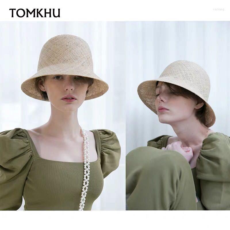 

Wide Brim Hats Clasical Women Cloche Sun Seagrass Beach Straw Hat Travel Elegant Short Summer Cap Fedoras, Beige