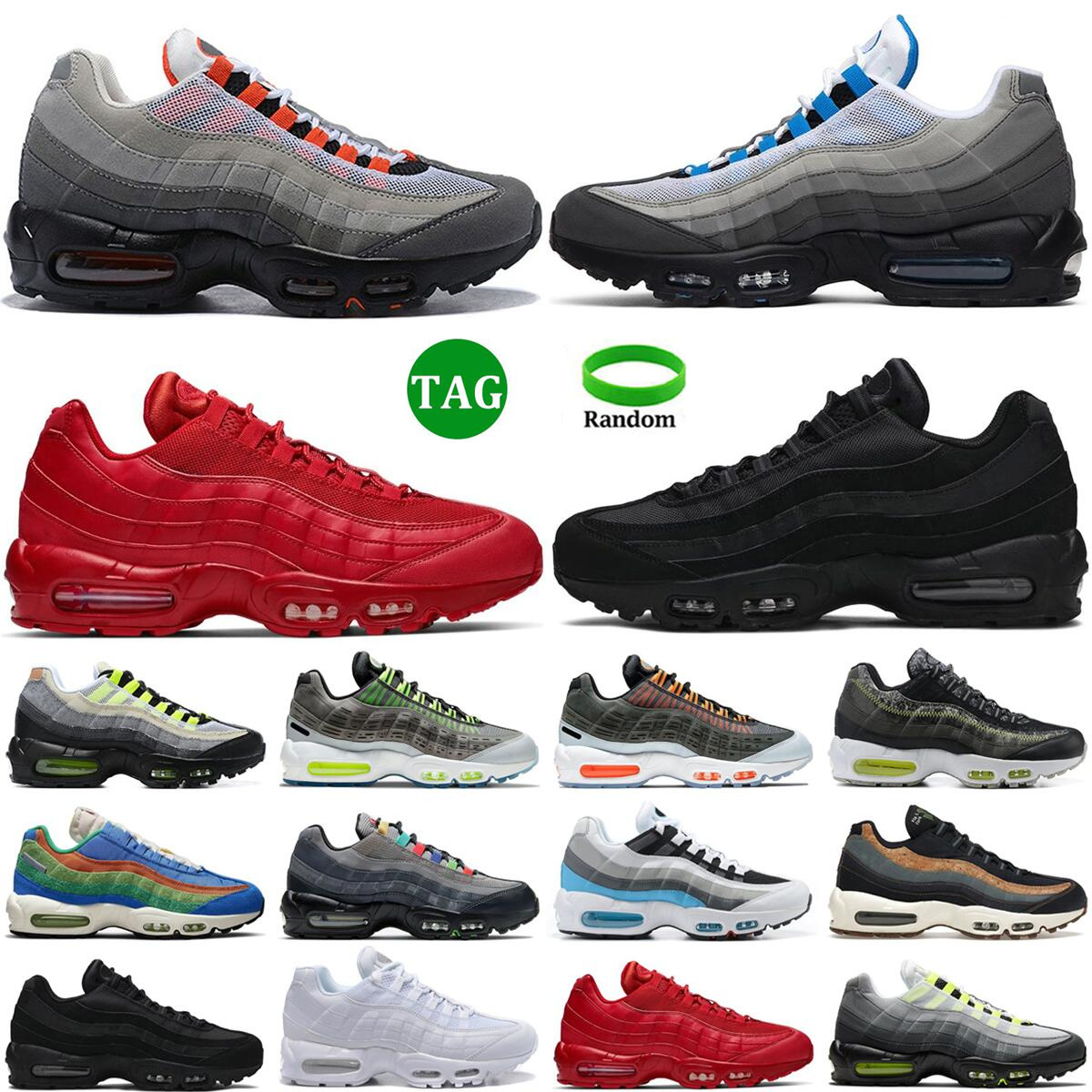 

Outdoor OG Neon Running Shoes Triple Red women men Cork Navy sneakers sports Smoke Grey trainers size eur size 36-46, 3 36-40